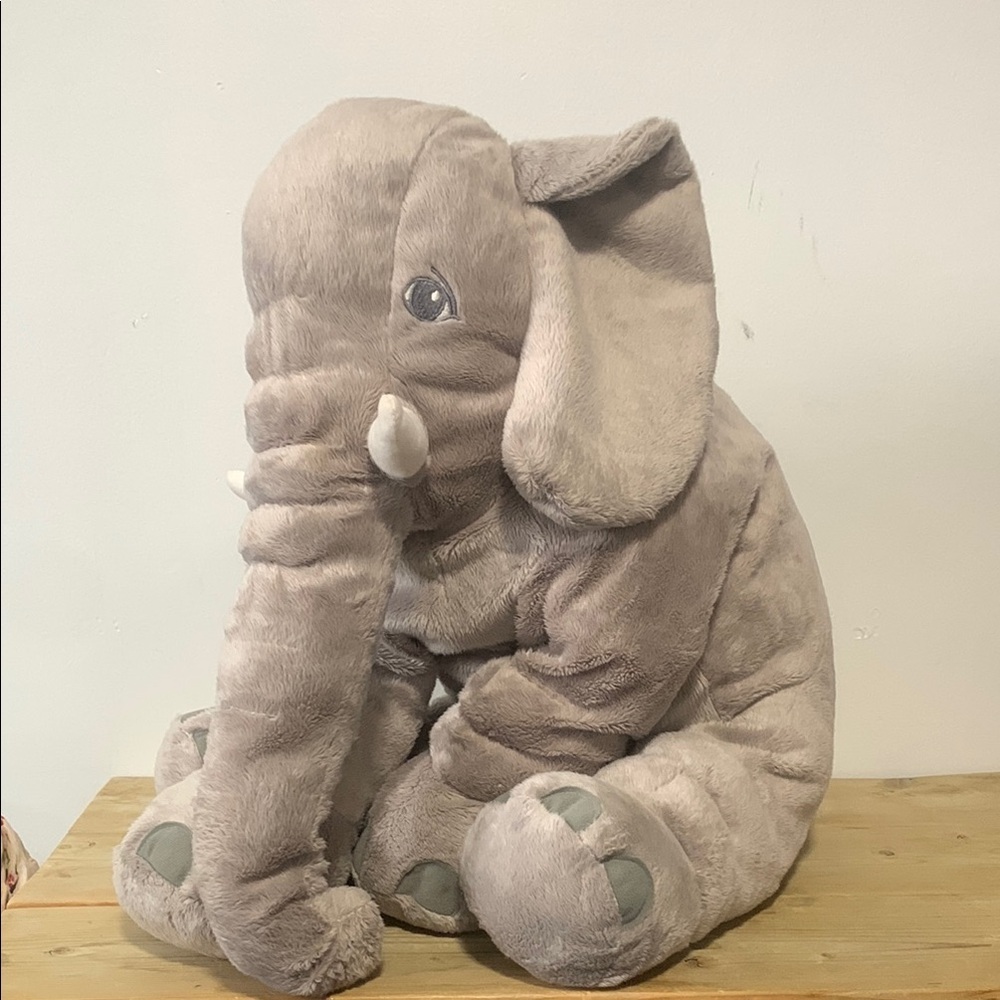Gray Elephant Plush Toy